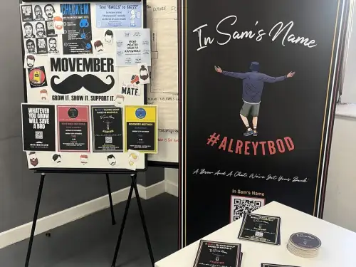 In Sam's Name visits Masonite for Movember