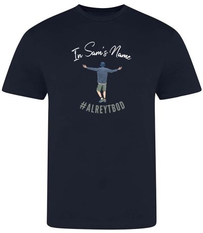 In Sam's name Logo Navy T-Shirt