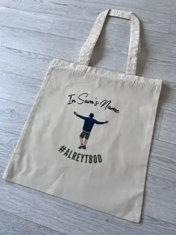In Sam's name Logo Tote Bag