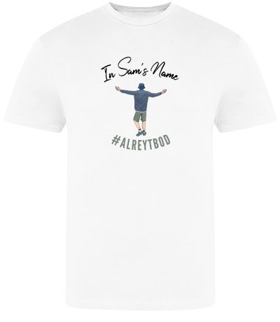 In Sam's name White Logo T-Shirt