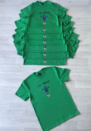 In Sam's name "Live Forever" Green T-Shirt